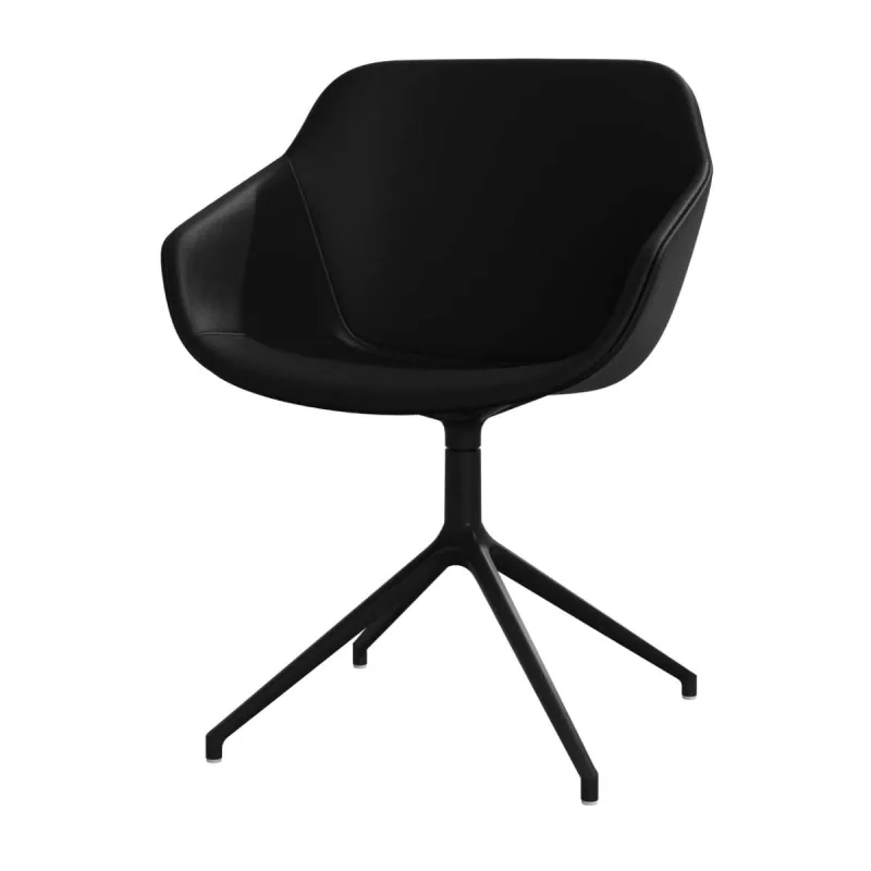 BoConcept - Pack de dos sillas Vienna giratoria en piel Nordic Grain BoConcept.
