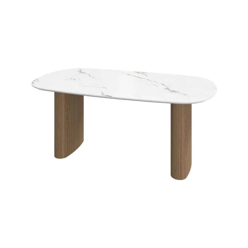 BoConcept - Mesa Santiago roble y cerámica BoConcept.