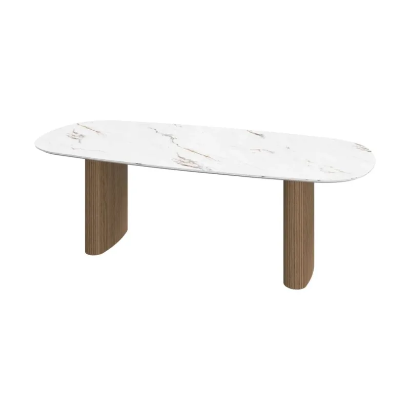 BoConcept - Mesa Santiago roble y cerámica BoConcept.