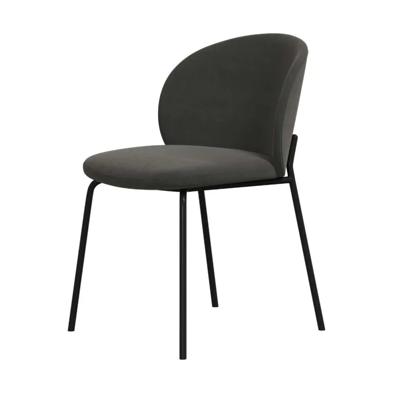 BoConcept - Pack de dos sillas Princeton negra tela Frisco BoConcept.