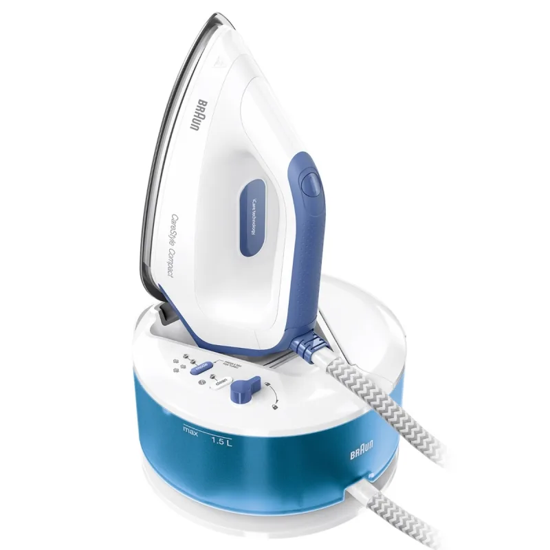 Braun - Centro de planchado Braun CareStyle Compact IS2143BL con tecnología silenciosa.