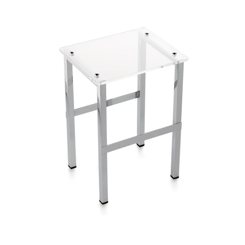 Beltrán - Taburete de baño cuadrado Beltrán.