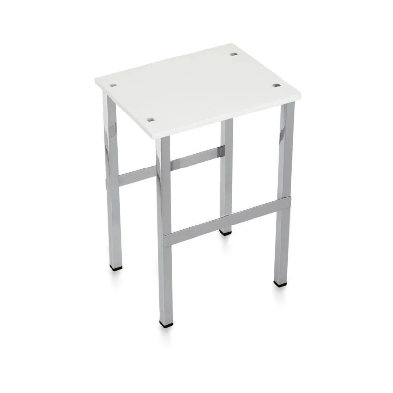 Beltrán - Taburete de baño cuadrado Beltrán.