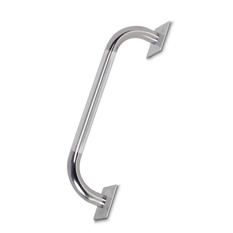 Beltrán - Asidero para bañera recto antideslizante con embellecedor rectangular Beltrán.