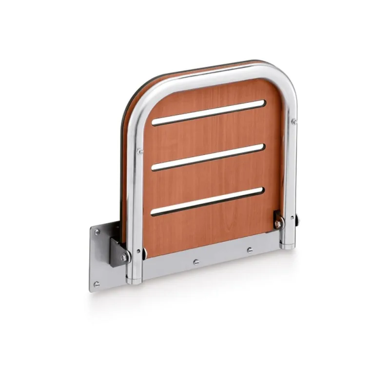 Beltrán - Asiento de ducha plegable con tornillos y base extendida.