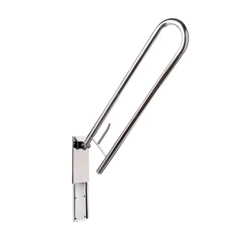 Beltrán - Asidero de baño tubo abatible y extraíble y chapa con portarrollo Beltrán.