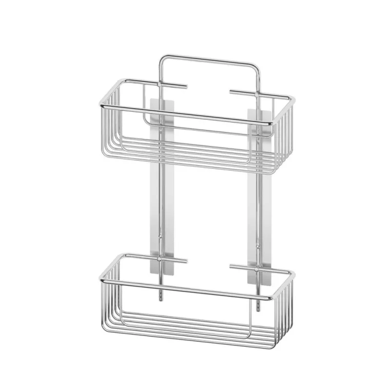 Beltrán - Jabonera de rejilla con 2 cestas rectangulares profundas con adhesivo Beltrán.