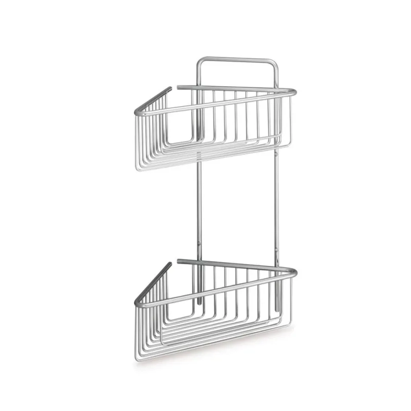 Beltrán - Jabonera rinconera de rejilla con 2 cestas profundas para atornillar Beltrán.