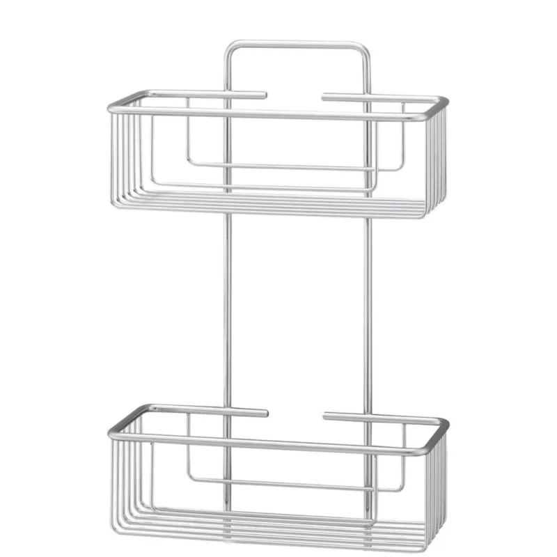 Beltrán - Jabonera de rejilla con 2 cestas rectangulares profundas para atornillar Beltrán.