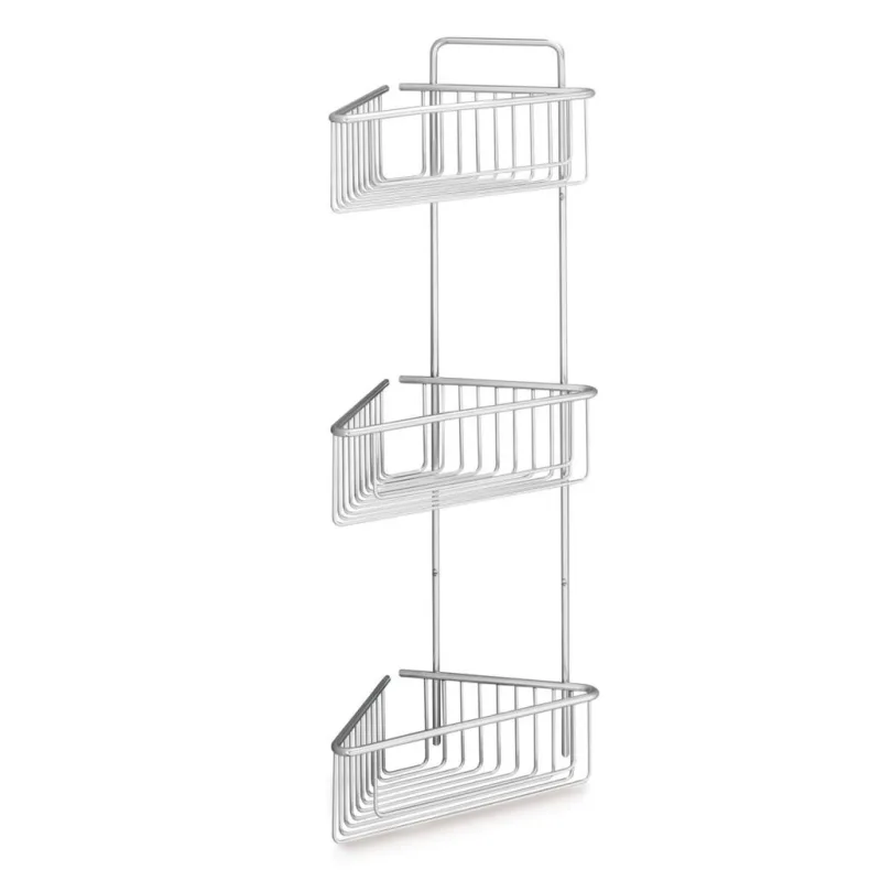 Beltrán - Jabonera rinconera de rejilla con 3 cestas profundas para atornillar Beltrán.