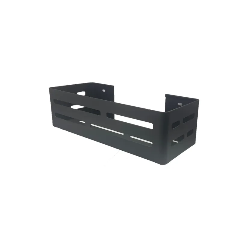 Beltrán - Jabonera recta negro mate con tornillos Beltrán.