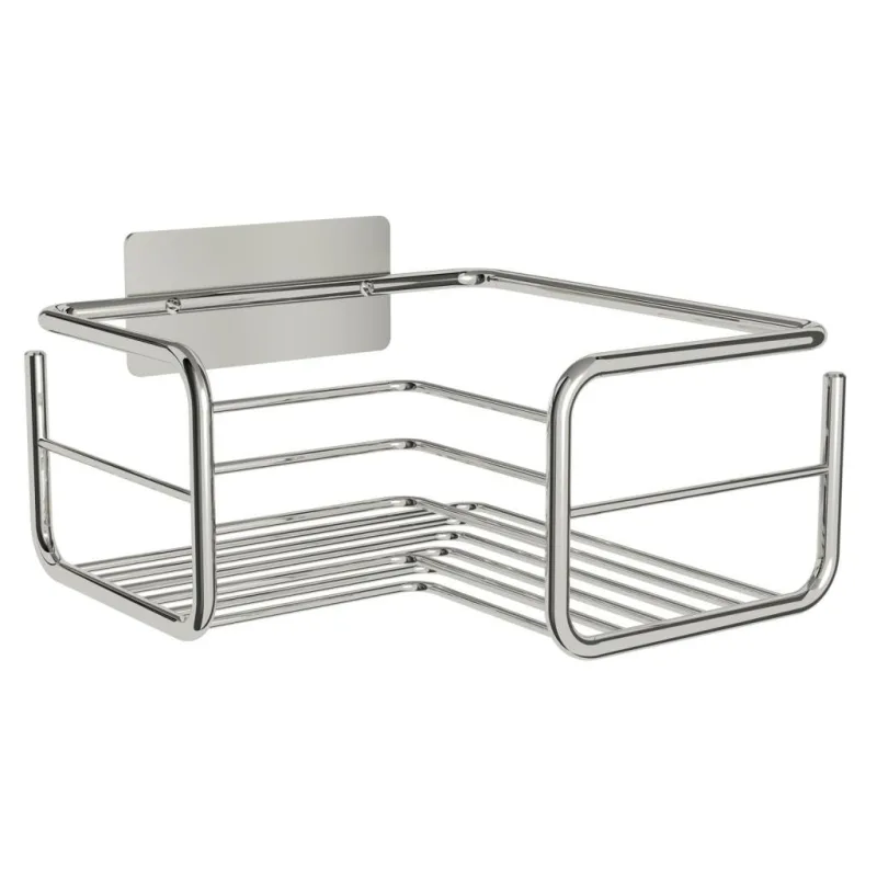 Beltrán - Jabonera rinconera cuadrada con adhesivo Beltrán.