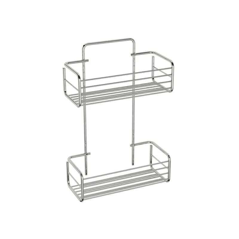 Beltrán - Jabonera de rejilla con 2 cestas rectangulares para atornillar Beltrán.