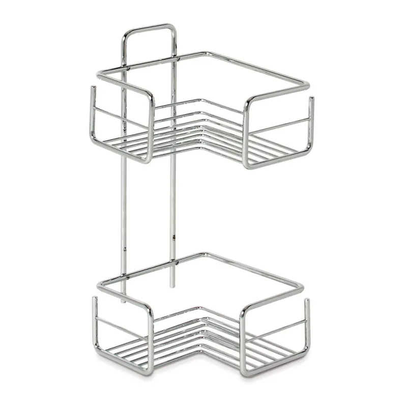 Beltrán - Jabonera rinconera con 2 cestas cuadradas para atornillar Beltrán.