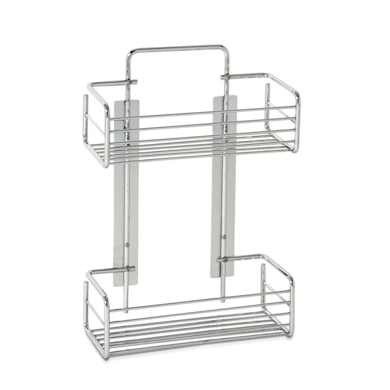 Beltrán - Jabonera de rejilla con 2 cestas rectangulares con adhesivo Beltrán.