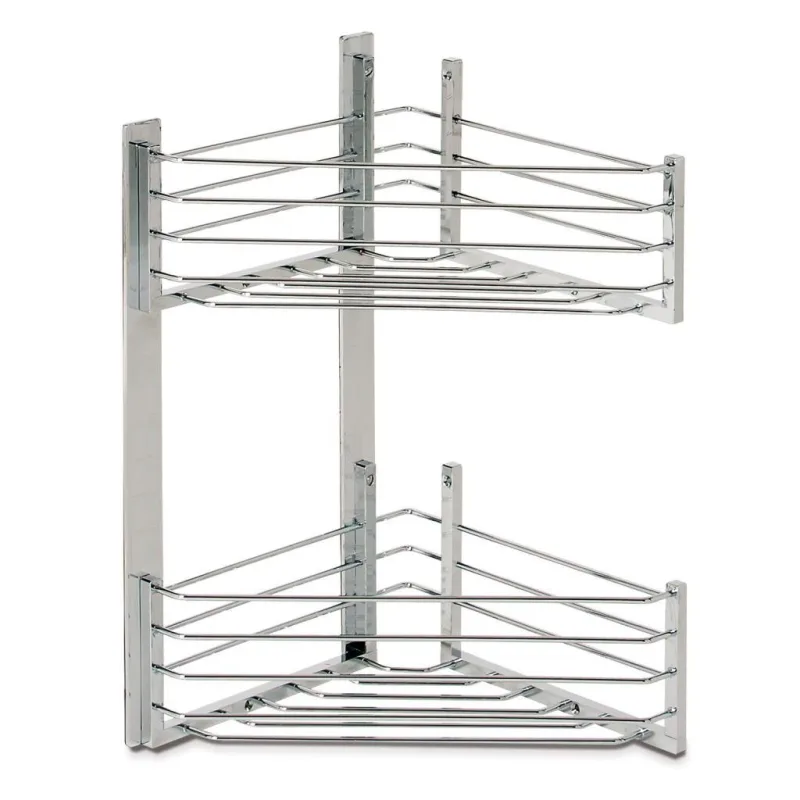 Beltrán - Jabonera rinconera con 2 cestas triangulares para atornillar Beltrán.