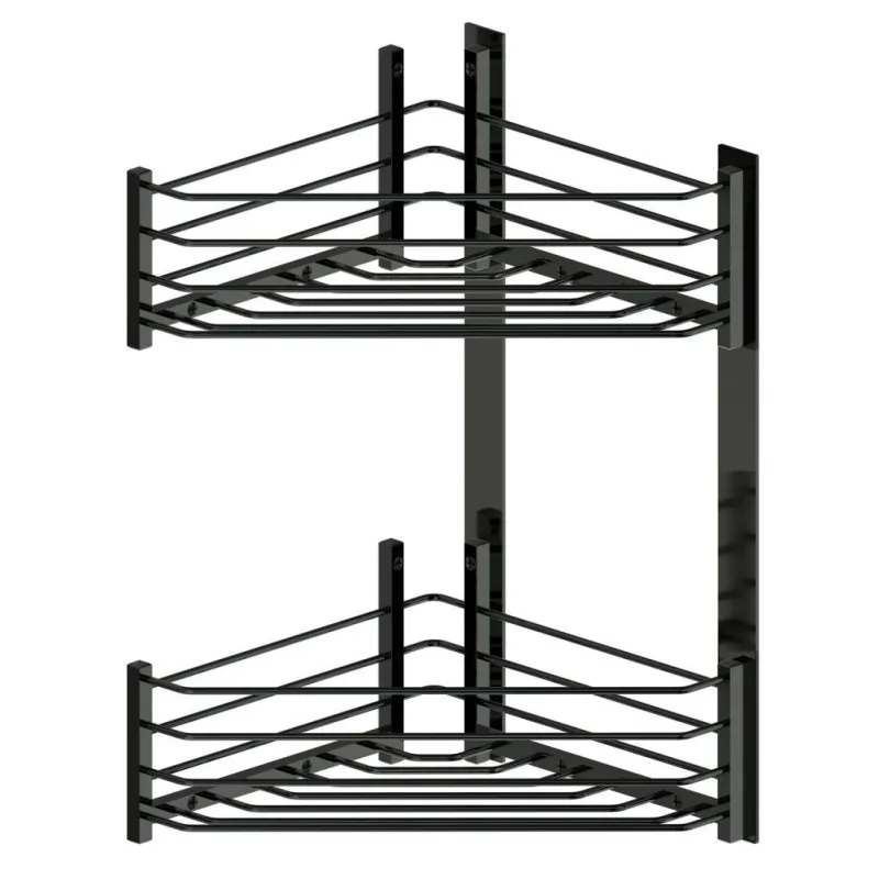 Beltrán - Jabonera rinconera con 2 cestas triangulares para atornillar Beltrán.