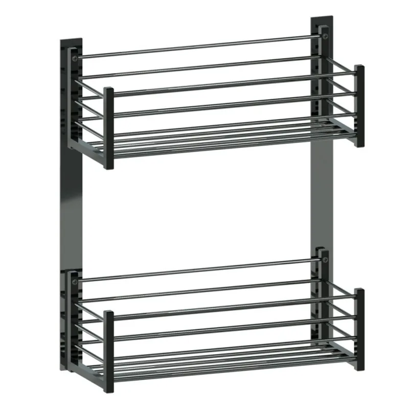 Beltrán - Jabonera con 2 cestas rectangulares con adhesivo Beltrán.