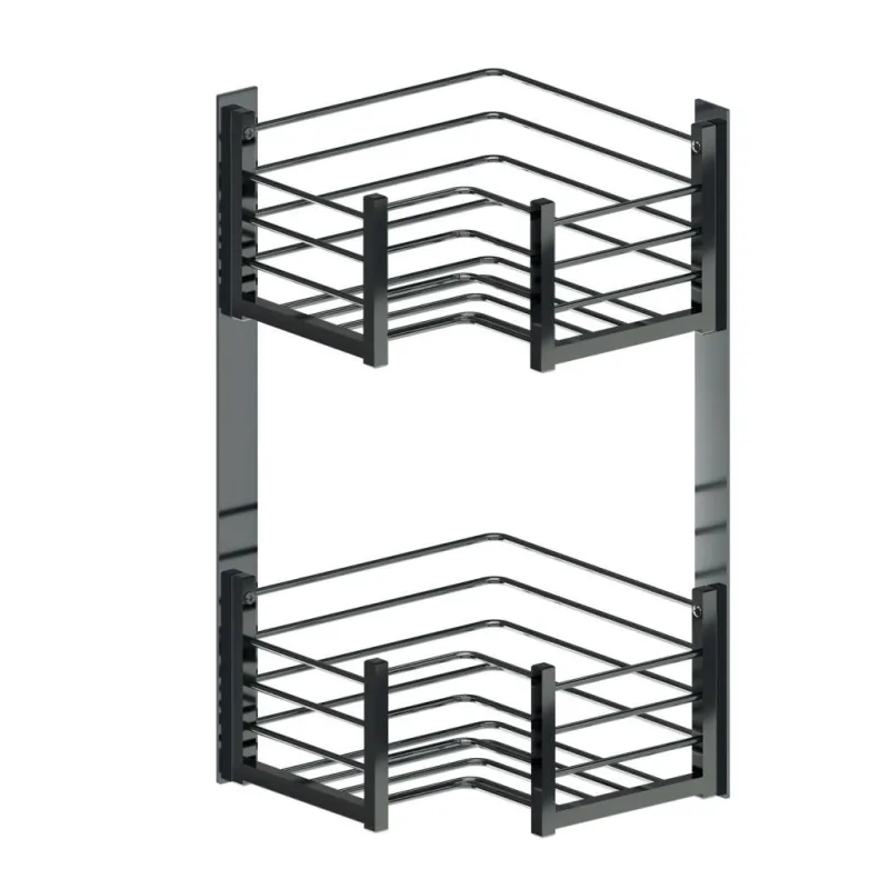 Beltrán - Jabonera rinconera con 2 cestas cuadradas para atornillar Beltrán.