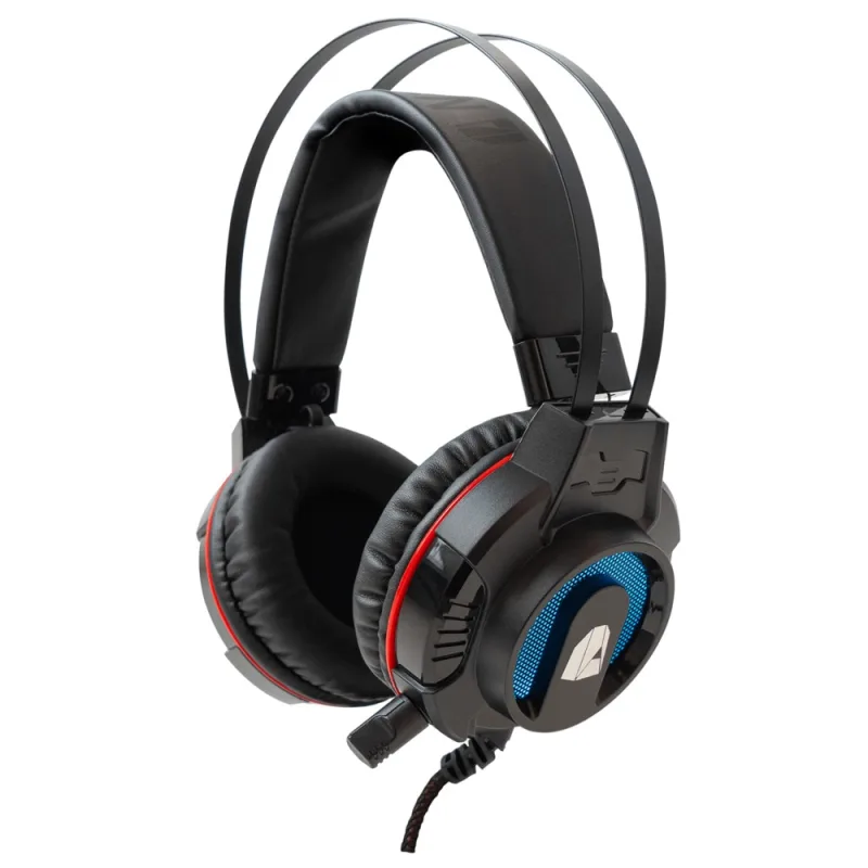 NitroPc - Auriculares gaming Nitropc NH1000 con RGB y micrófono omnidireccional.