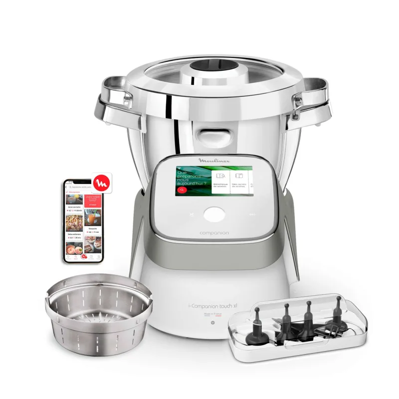 Moulinex - Robot de cocina Moulinex i-Companion Touch XL conectado.