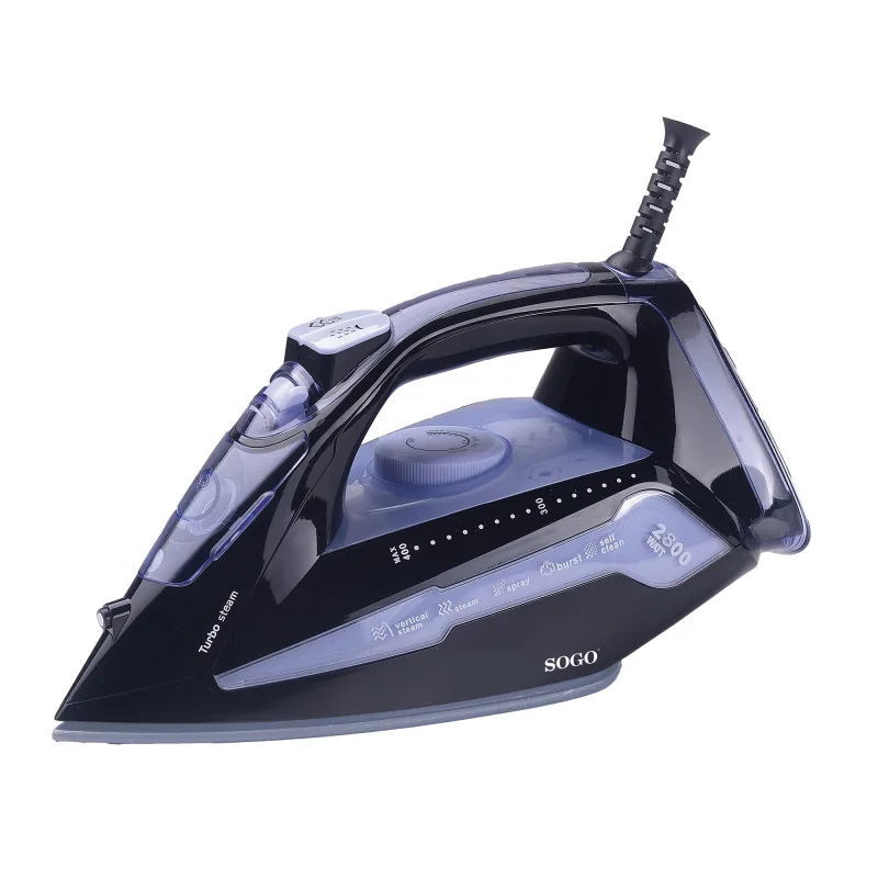 Sogo - Plancha de vapor Sogo Turbo Steam Negra.