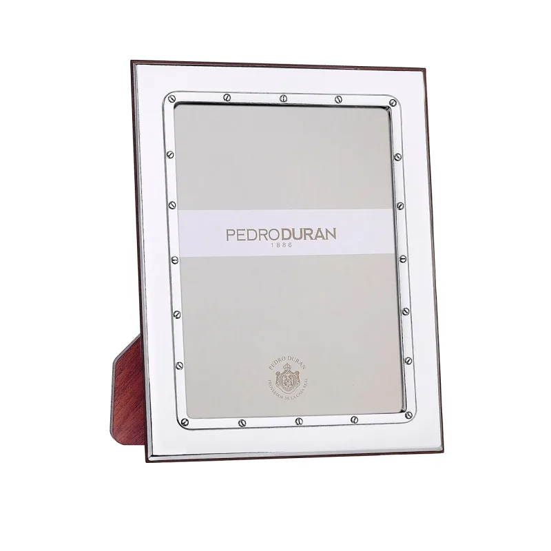 Pedro Durán - Marco de fotos plateado Pedro Durán de la colección Bolts.