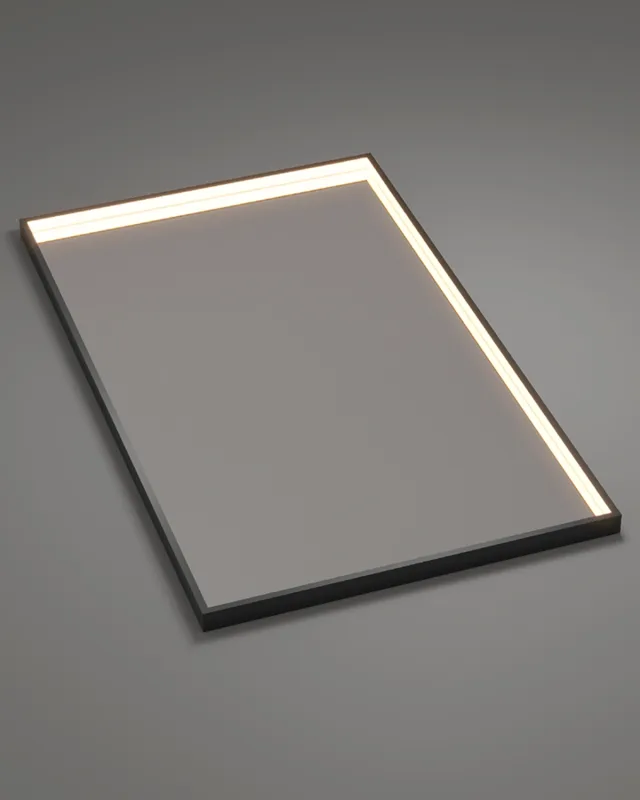 Ledimex - Espejo de baño cuadrado negro mate Ability Ledimex.