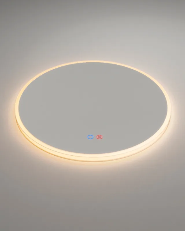 Ledimex - Espejo de baño redondo traslucido Atenas Ledimex.