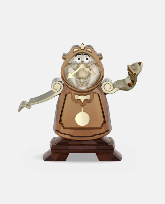 SWAROVSKI - Figura decorativa de cristal Din Don 35 Aniversario La Bella y la Bestia.