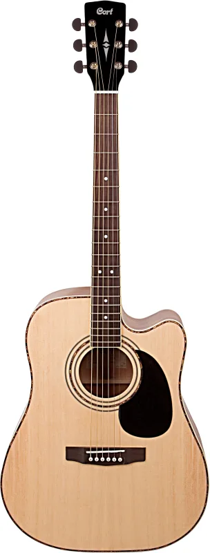 CORT - Guitarra electroacústica de 6 cuerdas con Cutaway Cort Ad880Ce Nat.