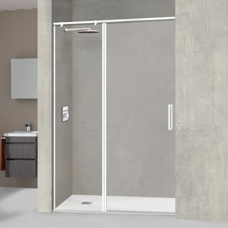 Ibermampara - Mampara de ducha frontal Arizona articulada Ibermampara.