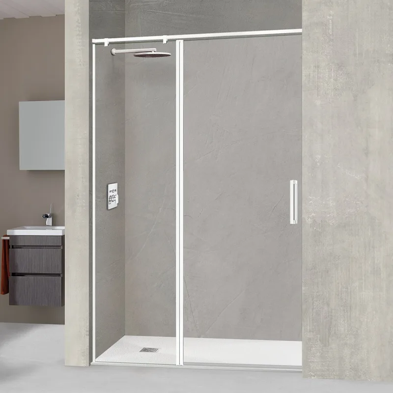 Ibermampara - Mampara de ducha frontal Arizona articulada Ibermampara.