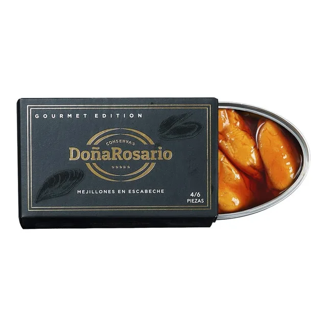 Conservas Doña Rosario - Mejillones en escabeche 4-6 piezas Gourmet Edition Conservas Doña Rosario.