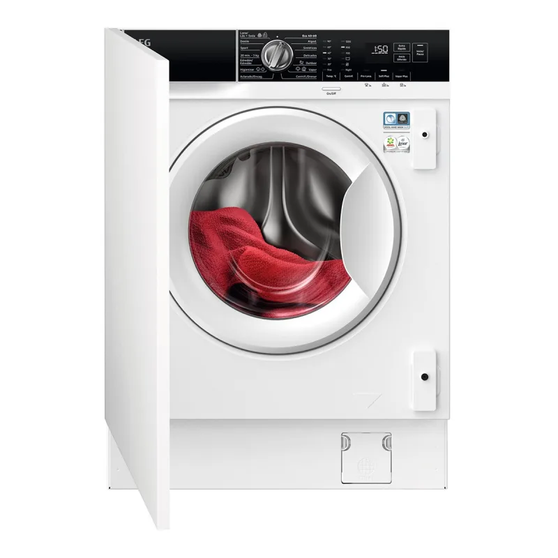 AEG - Lavadora integrable AEG 8 kg/ 1.400 rpm, ProSteam - LFN7G8434F (Reacondicionado Grado C).