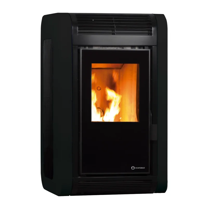 Ecoforest - Estufa pellet canalizable Kiev Black 16Kw.