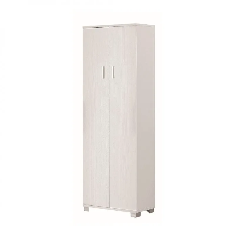 Armario de 2 puertas (62 x 34 x 178 cm) – acabado blanco flameado – sarmog
