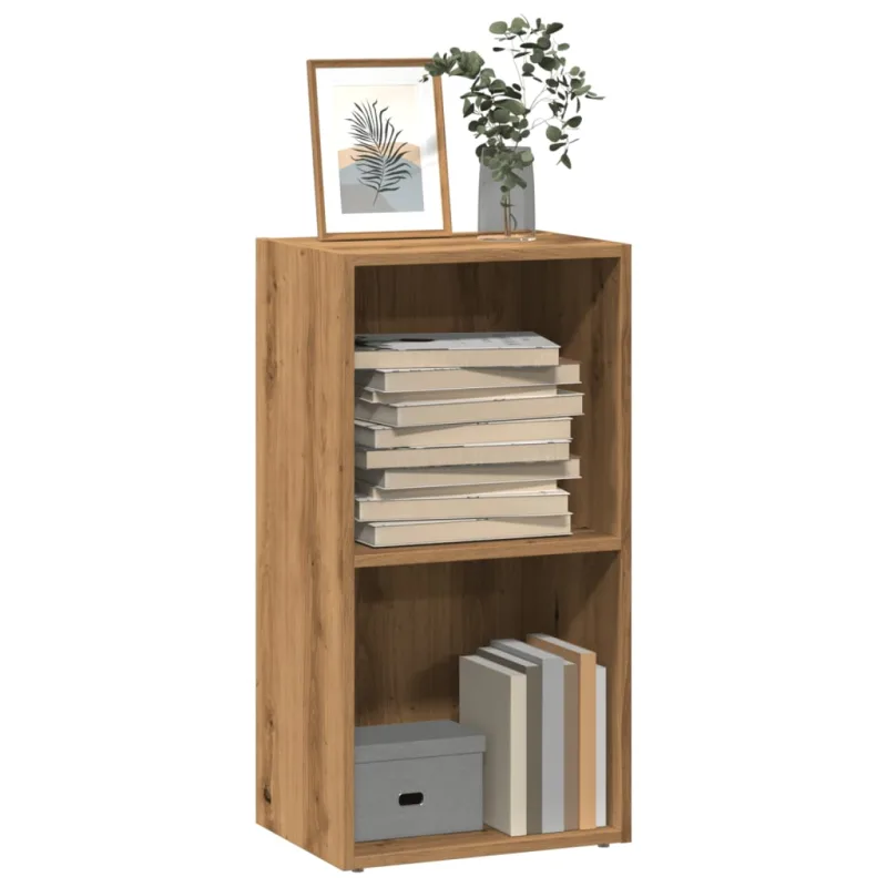 Librería artesanal de roble 40x30x77 cm de madera contrachapada