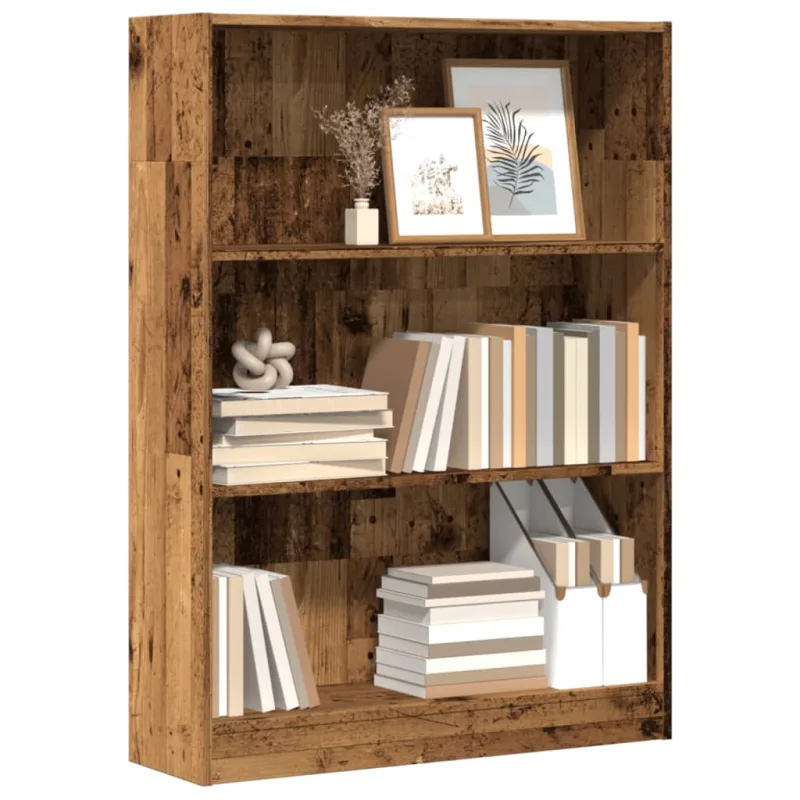 Librería de madera antigua 80x24x109 cm madera contrachapada