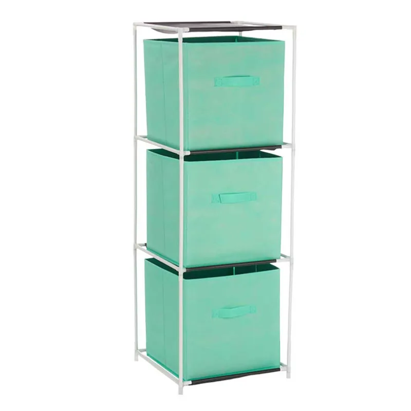 Estanteria 3 cajones tnt menta colección kipit