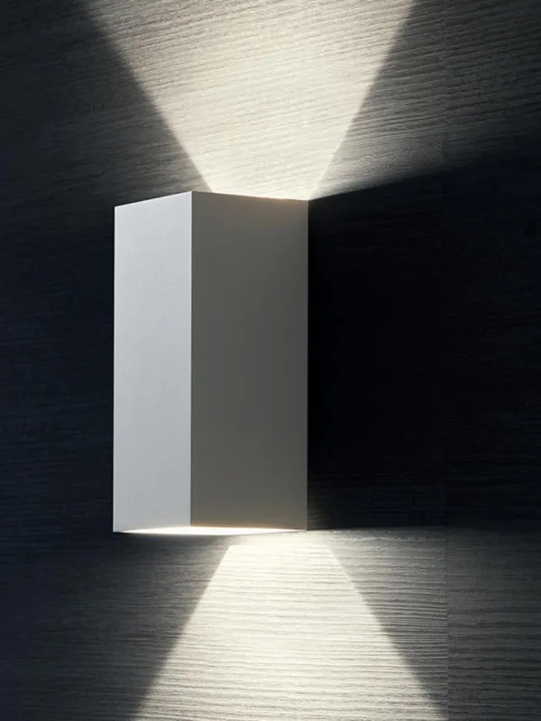 Aplique led 12w 4000k grafito 600x300x240