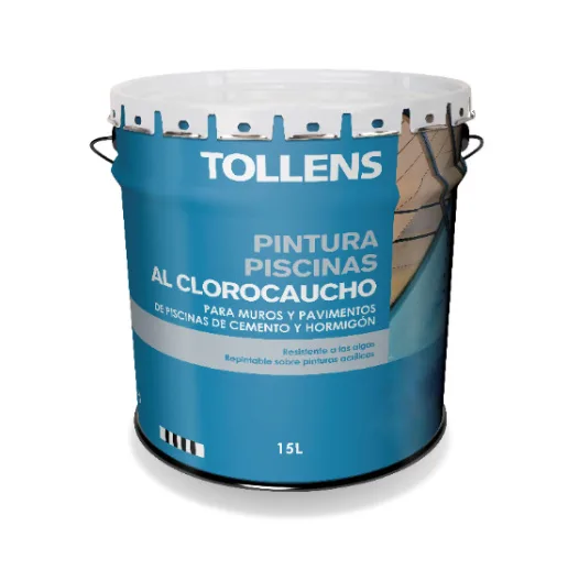 Pintura clorocaucho piscinas tollens 15 lt (azul marino 037)