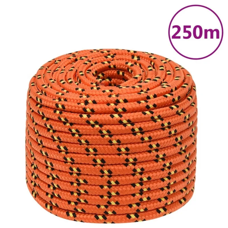 Cuerda naranja de polipropileno de 12 mm y 250 m