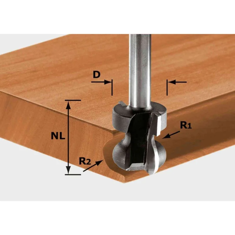 Festool fresa para listón de agarre hw s8 d22/16/r2,5+6