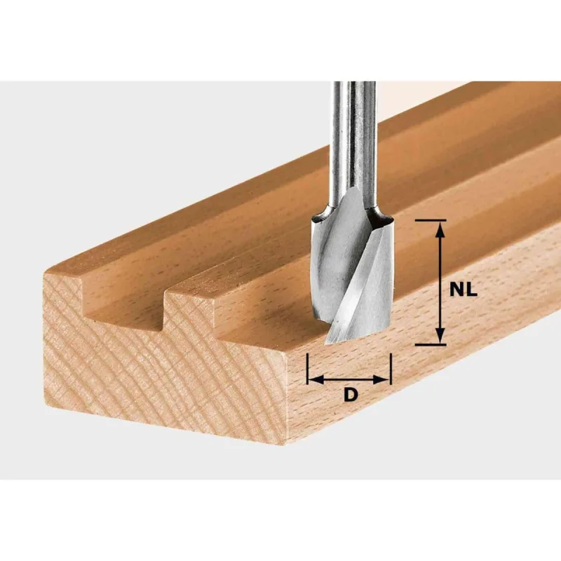 Fraise à rainurer hélicoïdale avec queue de 8 mm festool hw spi s8 d8/25 - 490979
