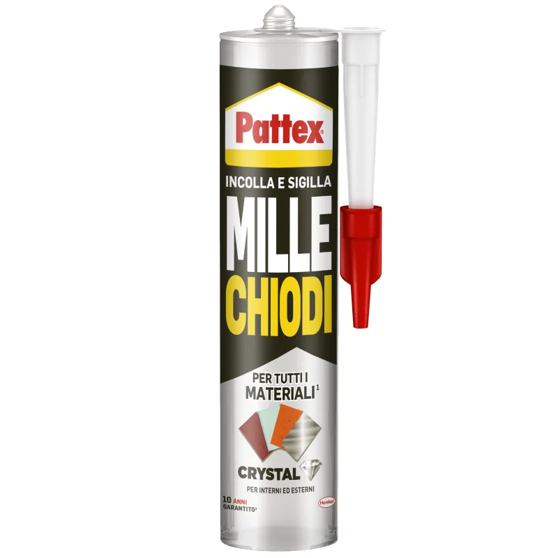 Cartucho 290g pattex millechiodi crystal - 12 piezas
