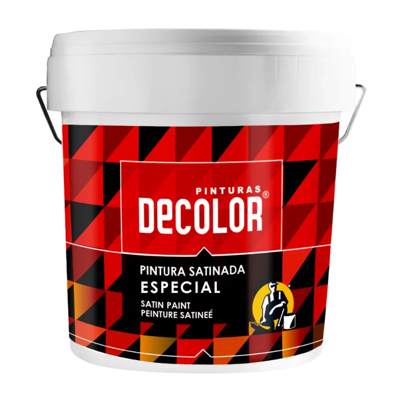 Pintura plastica satinado especial. blanca. 15 lt
