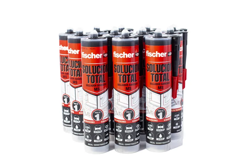 Caja 12 uds solución total fischer 290 ml negro