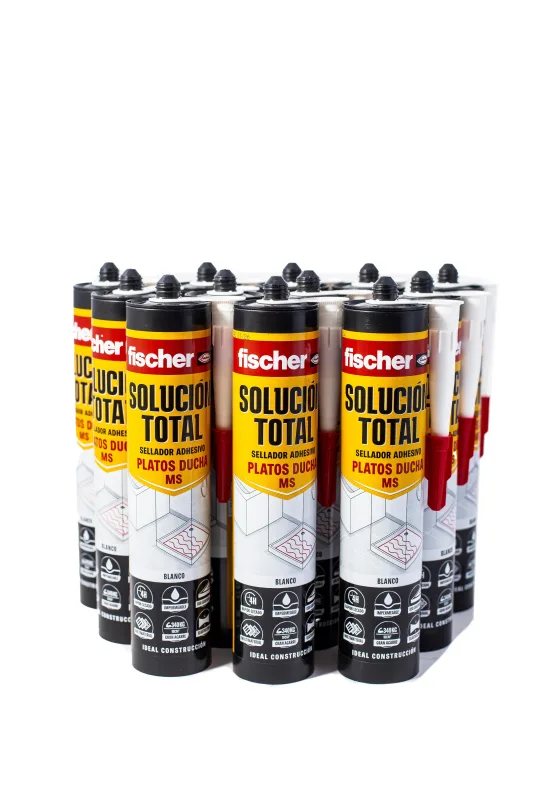 Caja 12 uds solución total fischer 290 ml blanco