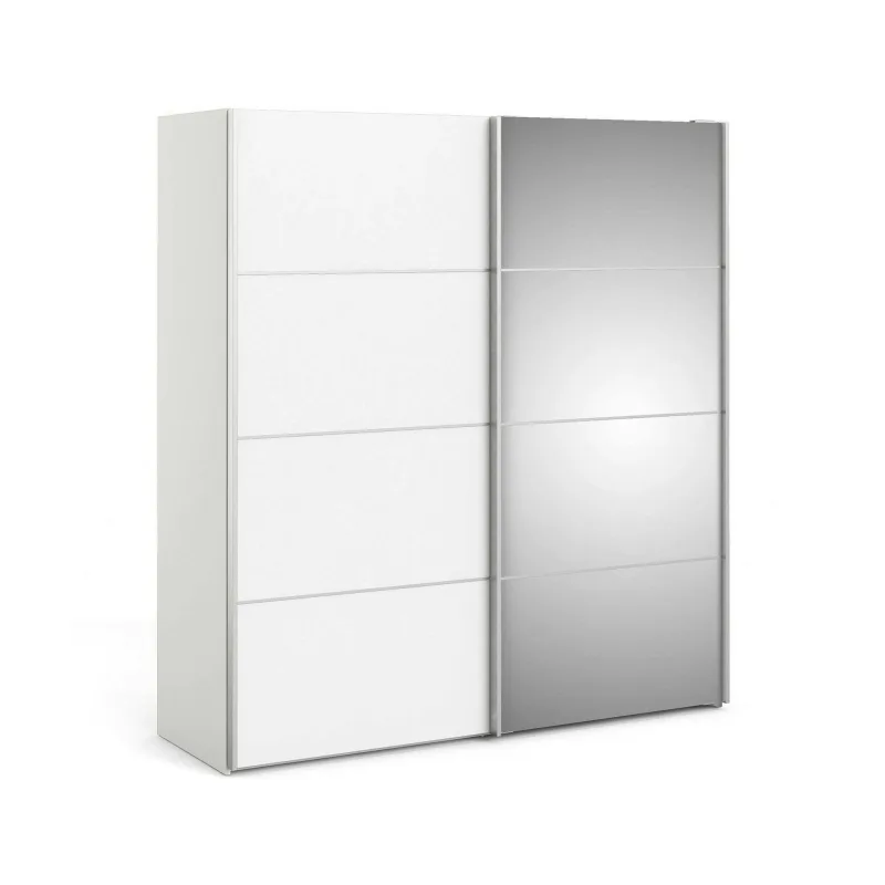 Armario 2 puertas astrée, muebles de dormitorio, vestidor, armario de ropa, 182x64 h202 cm, blanco